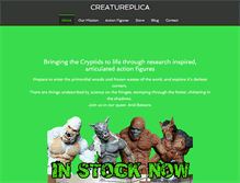 Tablet Screenshot of creatureplica.com